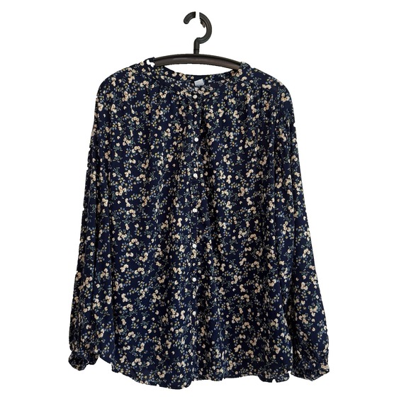 Old Navy Tops - Old Navy Boho Floral Button Long Sleeve Top XL Feminine Cottagecore Timeless